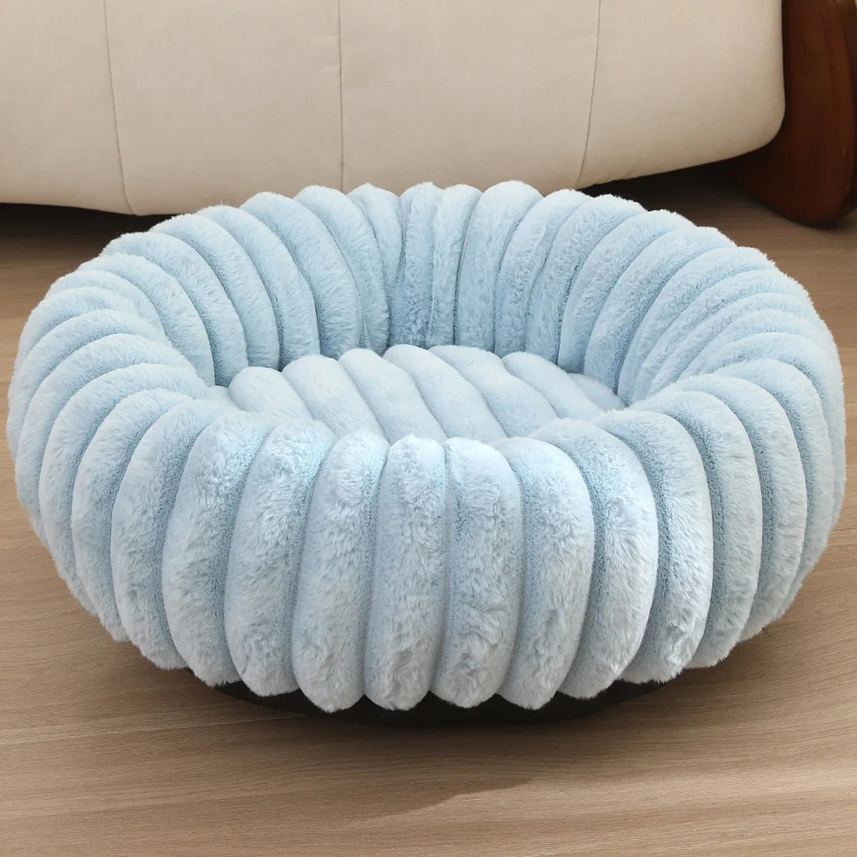 Plush Donut Dog Bed