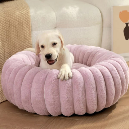 Plush Donut Dog Bed