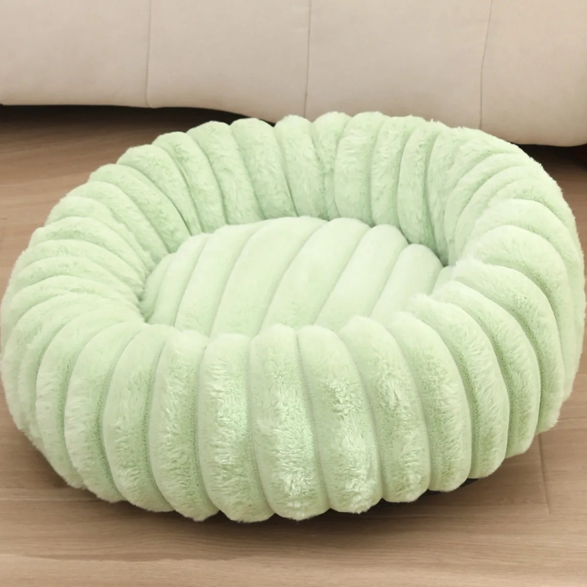 Plush Donut Dog Bed