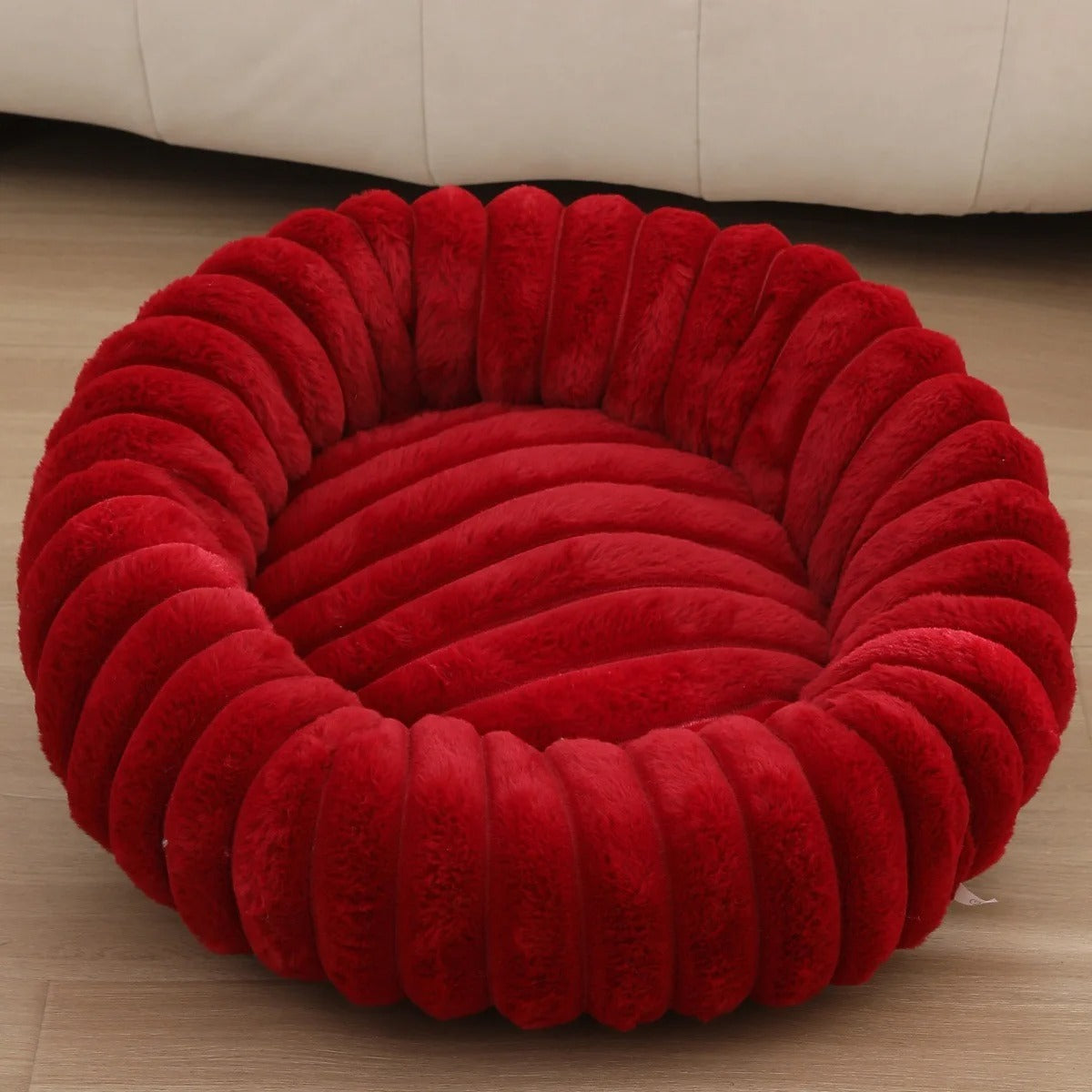 Plush Donut Dog Bed